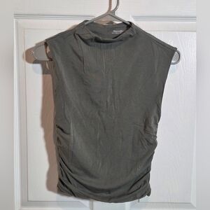 Abercrombie & Fitch Khaki Sleeveless Top